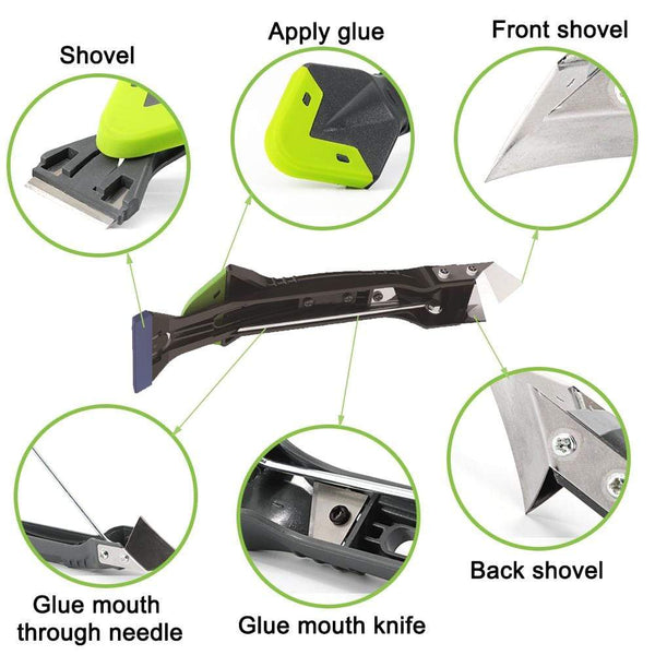 SearchFindOrder With 4 PCS Scrapres 5-in-1 Caulking Tool