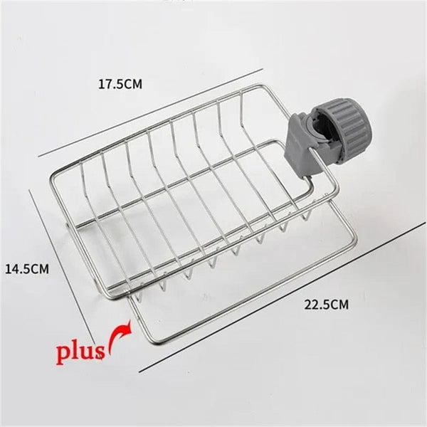 SearchFindOrder With Towel holder Stainless Steel Faucet Storage Rack