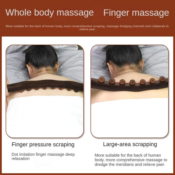 SearchFindOrder Wooden Gua Sha Neck Shoulder Back Massager