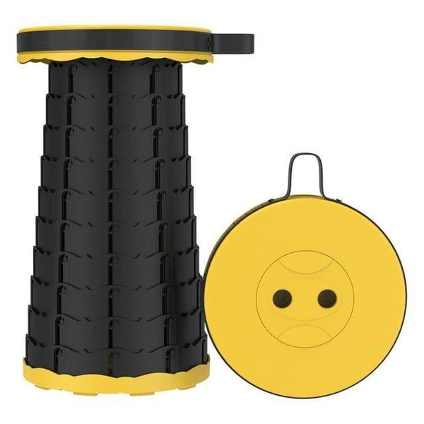 SearchFindOrder yellow-black Portable Retractable Folding Stool