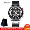 Yellow Angel Jewelry & Watches BS with box Watch Men Business Watches Leather band Wristwatch
