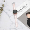 Yellow Angel Jewelry & Watches Leather loop Bracelet bands For Apple Watch Series 6 SE 5