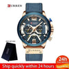 Yellow Angel Jewelry & Watches U with box Watch Men Business Watches Leather band Wristwatch