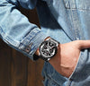 Yellow Angel Jewelry & Watches Watch Men Business Watches Leather band Wristwatch