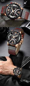 Yellow Angel Jewelry & Watches Watch Men Business Watches Leather band Wristwatch