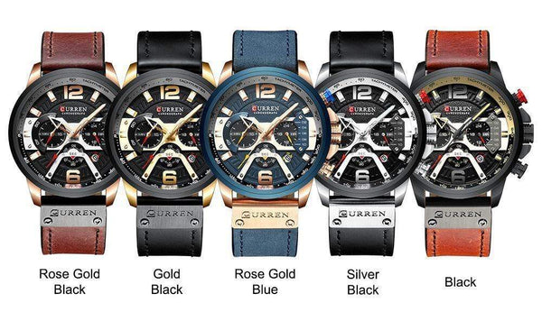 Yellow Angel Jewelry & Watches Watch Men Business Watches Leather band Wristwatch