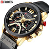 Yellow Angel Jewelry & Watches Watch Men Business Watches Leather band Wristwatch