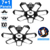 Deformable LED Garage Shop Light with 7+1 Adjustable Panels & E26/E27 Base