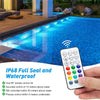 Waterproof RGB LED Submersible Pool Lights with Remote Control