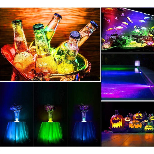 Waterproof RGB LED Submersible Pool Lights with Remote Control