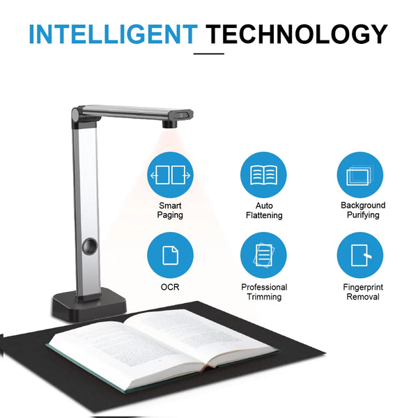 L14 14MP HD Book & Document Scanner – A3 Capture, Multi-Language OCR, PDF for Mac & Windows