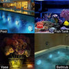 Waterproof RGB LED Submersible Pool Lights with Remote Control