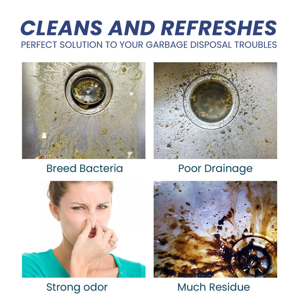 Sink Cleaning Tablets – Drain Pipe Cleaner, Deodorizer & Sewer Dredging Tablets (24PCS)