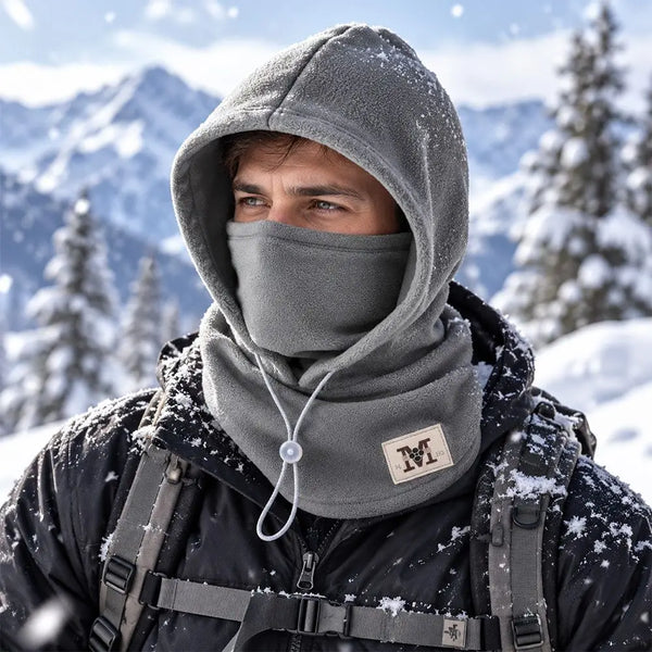 Fleece Balaclava Winter Hat – Windproof Hooded Face Mask for Cycling