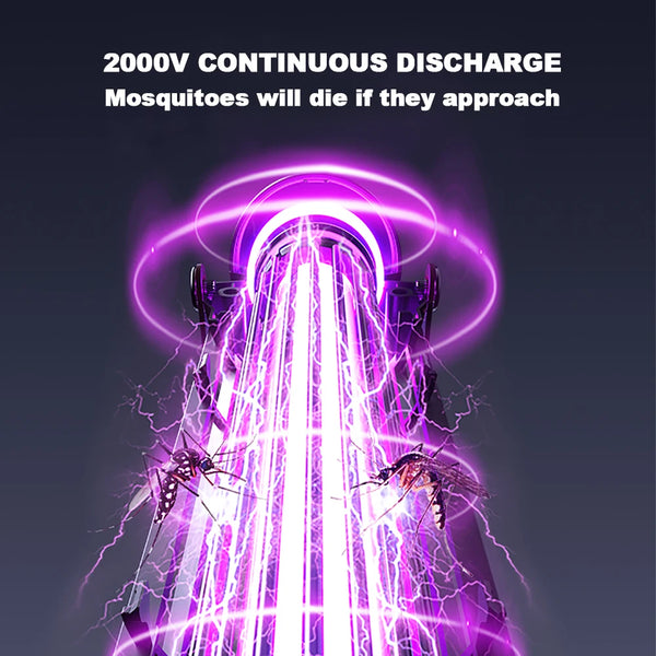 USB Rechargeable Mosquito Killer Lamp – Electric Shock UV Bug Zapper for Indoor & Outdoor Use