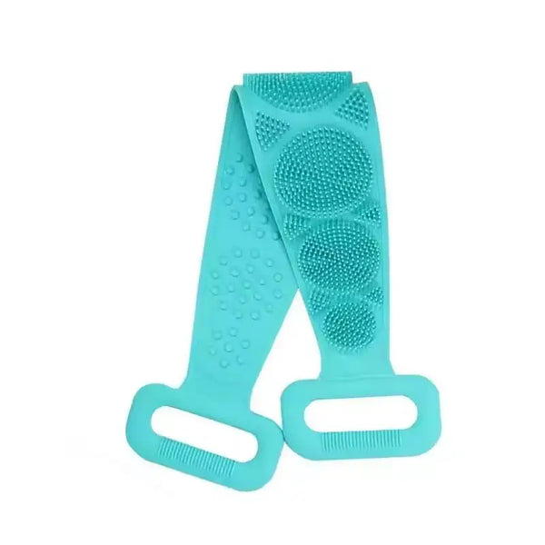 Silicone Back Scrubber & Bath Brush with Extended Handle for Deep Clean