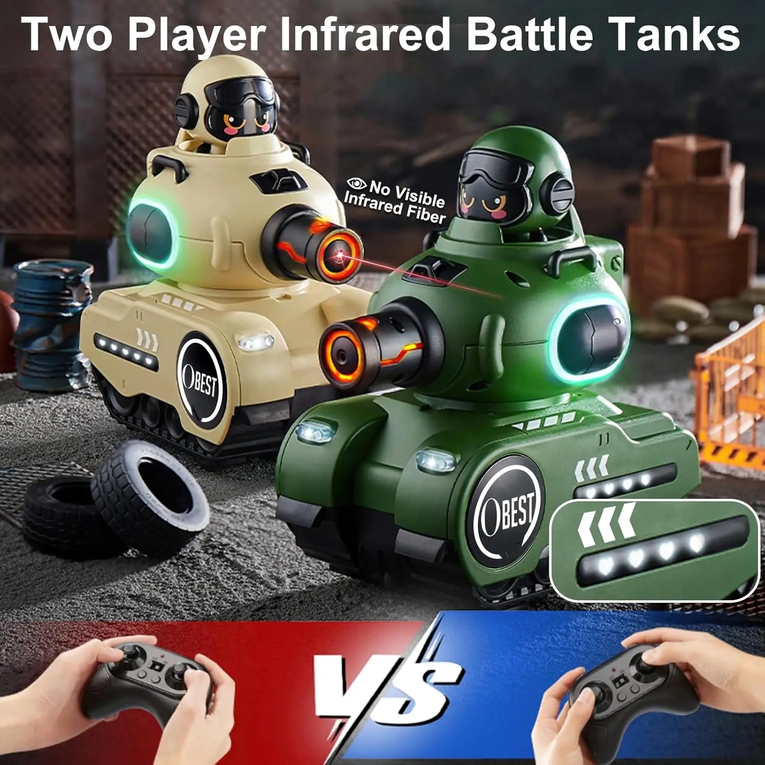 2-Pack RC Combat Battle Tanks – SearchFindOrder