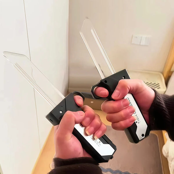 Double-Bladed Lightsaber Sword Toy – Luminous Interactive Cosplay Light Sword for Kids & Adults