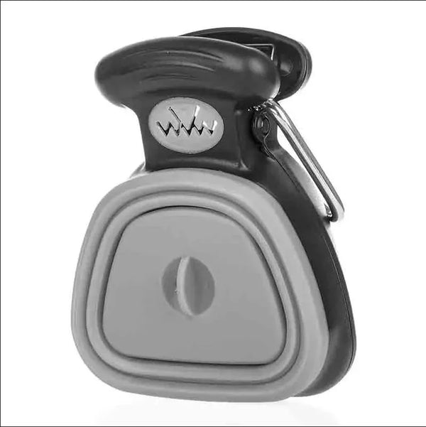 Dog Pet Travel Foldable Pooper Scooper with Decomposable Waste Bags – Portable One-Hand Waste Pickup Tool