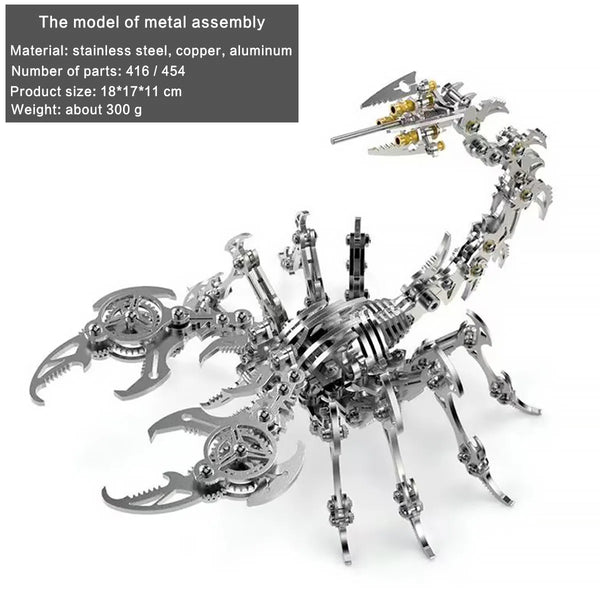DIY Assembly 3D Metal Mechanical Model Kit – Scorpion, Cheetah, Wasp, Falcon, Pterosaur & Phoenix