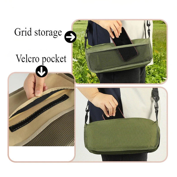 Foldable Backpack Stool – Portable Lightweight Folding Chair with Carry Bag