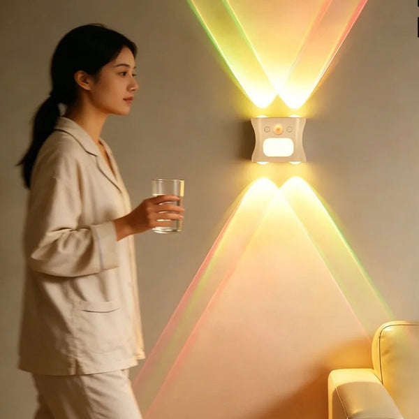 RGB Motion Sensor Night Light – 16 Color Remote Control LED Atmosphere Lampd