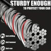Car Steering Wheel Lock – Universal Anti-Theft Steel Cable Security Device for Cars, SUVs & Trucks