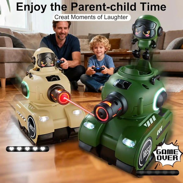 2-Pack RC Combat Battle Tanks