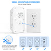 Wall Outlet Extender – 6 AC Outlets + 4 USB Ports (2 USB-C) Fast Charging Power Strip