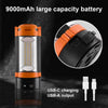 LED Work Light with Tripod Stand – Rechargeable Waterproof Camping Lantern with 4 Modes & Power Bank Function