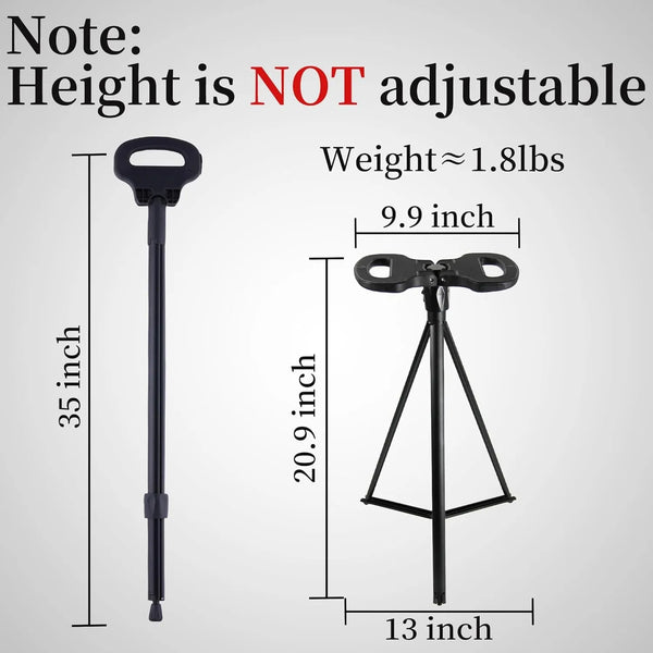 Folding Stool Cane – 2-in-1 Walking Stick & Portable Seat for Seniors