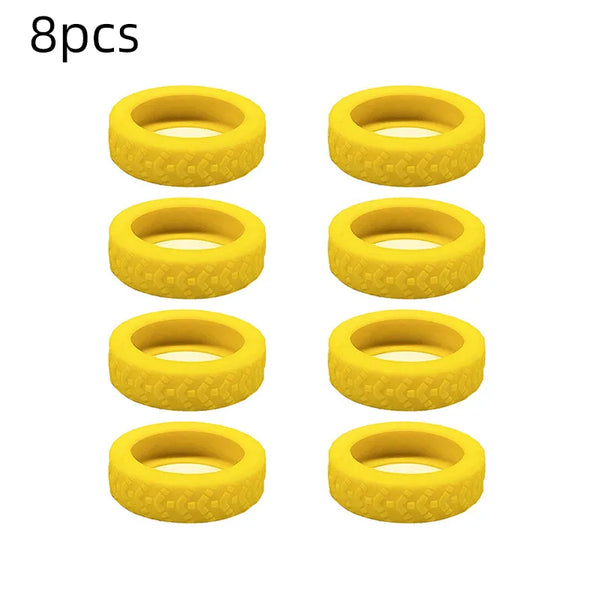 Suitcase Wheel Protection Covers – Silent Rubber Luggage Caster Covers - (8PCS )
