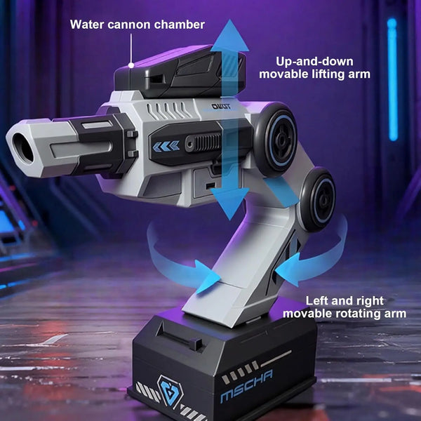 Motion Tracking Blaster – Interactive Soft Bullet Gun with Wearable Shoulder Mount & Sensory Control Headphones