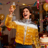 Transparent Wearable Beer-Drinking Jacket for Parties, Festivals & Gag Gifts