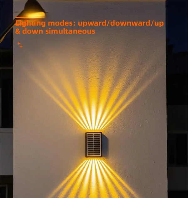 Solar Wall Washing Lamp – Outdoor Waterproof Courtyard Spotlight & Landscape Wall Decoration Light