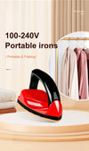 Portable Handheld Garment Iron – Foldable Travel Mini Iron with Titanium Soleplate