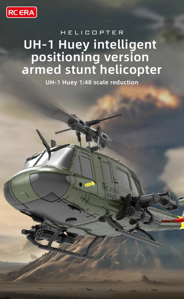 RC ERA C032 (UH-1) 6-Channel Stunt Helicopter – Aileron-Free Reverse Flight Electric Remote-Controlled Model