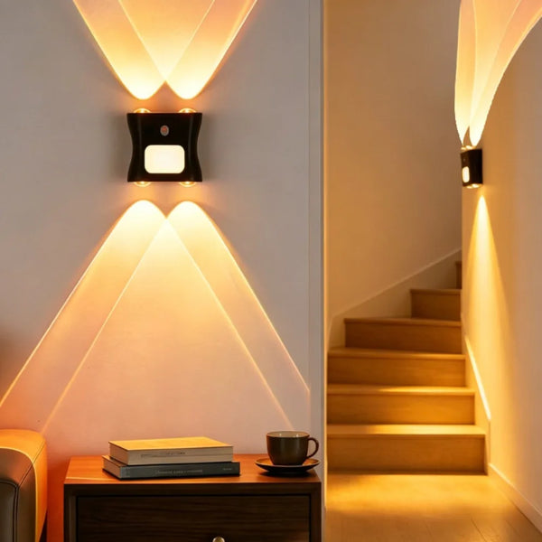 RGB Motion Sensor Night Light – 16 Color Remote Control LED Atmosphere Lampd
