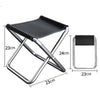 Foldable Backpack Stool – Portable Lightweight Folding Chair with Carry Bag