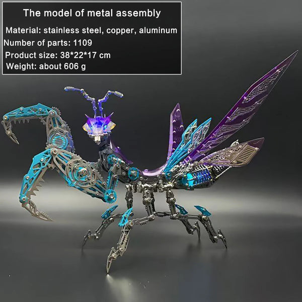 DIY Assembly 3D Metal Mechanical Model Kit – Scorpion, Cheetah, Wasp, Falcon, Pterosaur & Phoenix