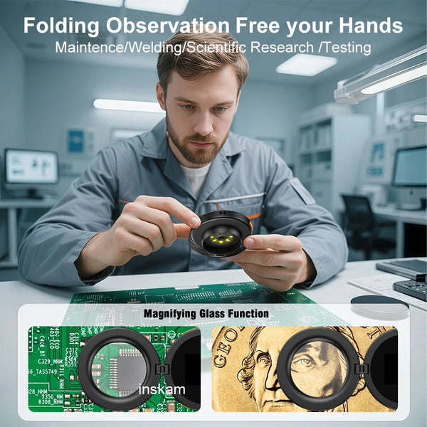 500X Autofocus Digital Microscope with 2-Inch IPS Screen