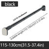 Adjustable Stainless Steel Shower Curtain Rod – No-Drill Telescopic Pole