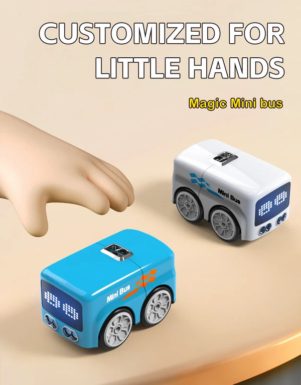 Intelligent Gesture Sensing Remote Control Cartoon Car with Auto-Follow, Obstacle Avoidance & LED Animation