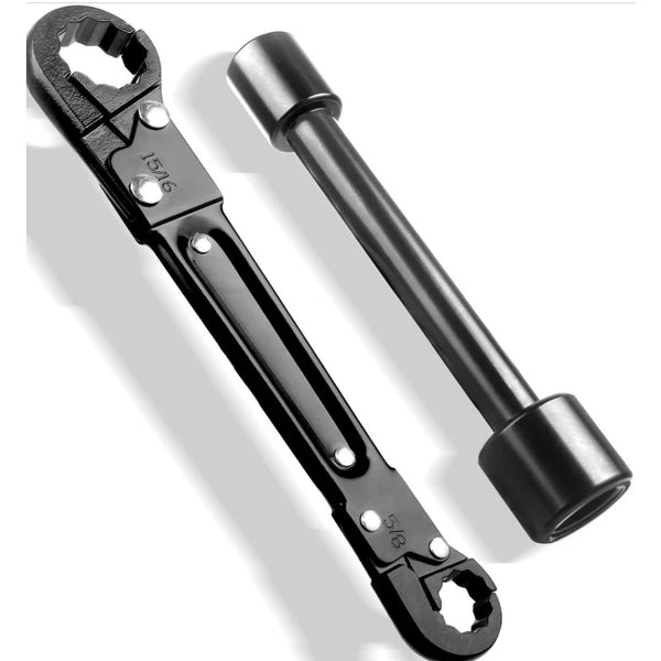 Plumbing Angle Stop Wrench Kit with Sillcock Key & Sleeve Puller