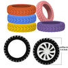 Suitcase Wheel Protection Covers – Silent Rubber Luggage Caster Covers - (8PCS )