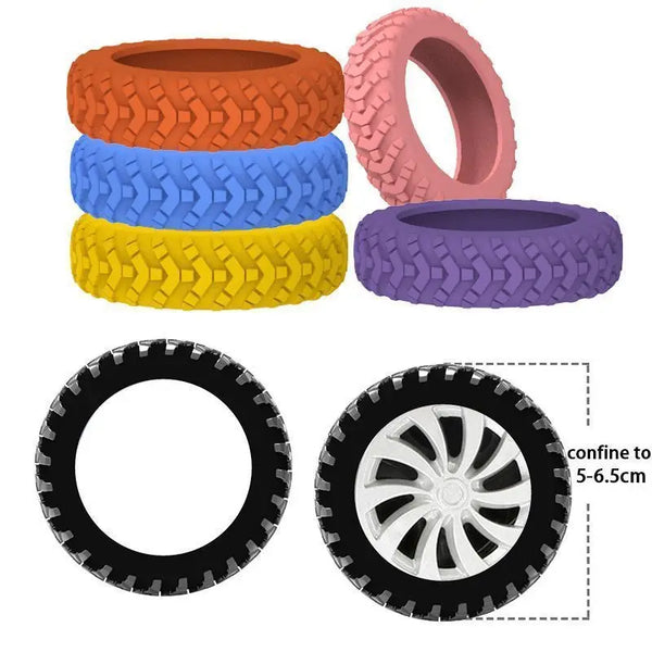 Suitcase Wheel Protection Covers – Silent Rubber Luggage Caster Covers - (8PCS )