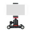 4-Wheel Camera Slider Dolly with 360° Panorama & Ball Head Mount