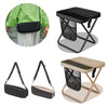Foldable Backpack Stool – Portable Lightweight Folding Chair with Carry Bag