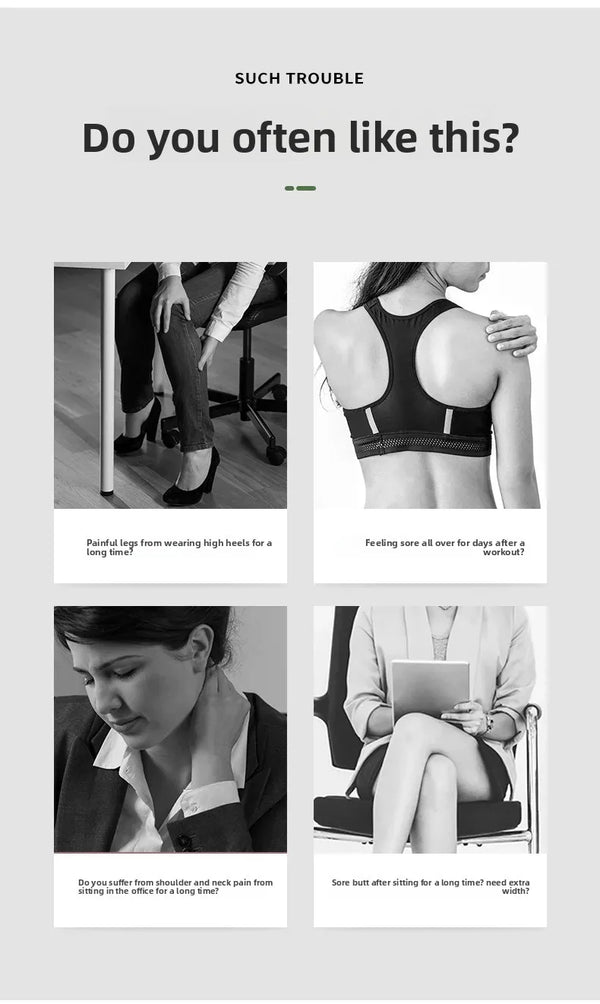 Ring Leg Massager Massage Roller with Detachable Handles for Full Body Relaxation