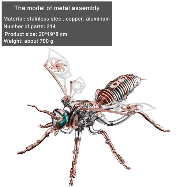 DIY Assembly 3D Metal Mechanical Model Kit – Scorpion, Cheetah, Wasp, Falcon, Pterosaur & Phoenix